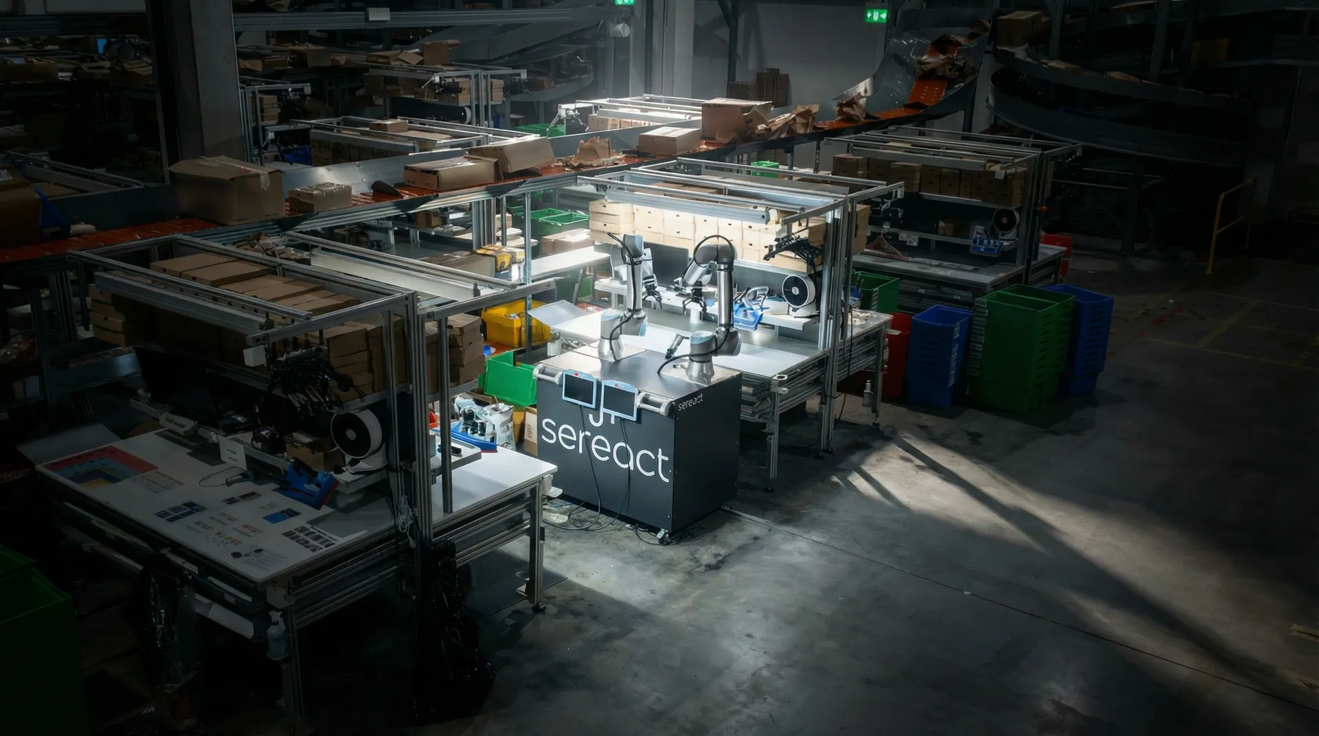 Sereact returns handling station deployed in a warehouse